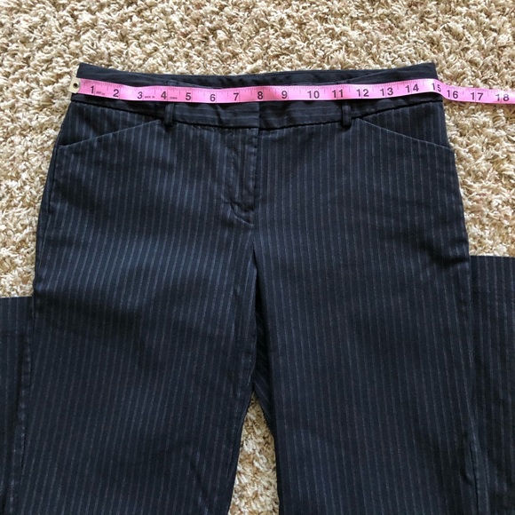 Express Black Pinstripe Editor Pants - Picture 6 of 6